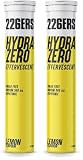 226ERS Hydrazero Effervescent, Tabletas Efervescentes para Reposición de Electrolitos, Apto para Veganos, Sin gluten, Sin calorías, Limón - 20 tabletas (Paquete de 2)