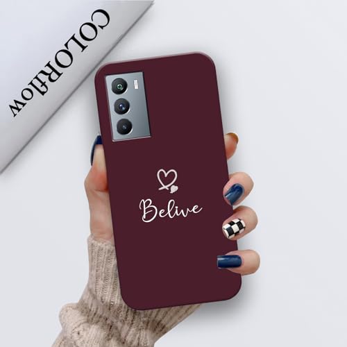 Image of COLORflow Back Cover Compatible with iQOO 9 SE 5G | Cute Korean Hearts Customized Back Cover Compatible with iQOO 9 SE 5G