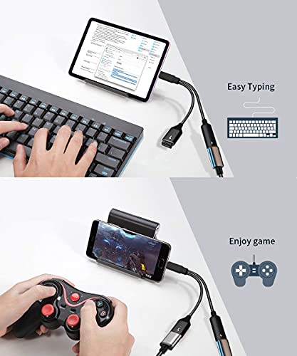 Adaptador USB C OTG con alimentación de 60W evita cortes de energía en Samsung S20 y Chromecast 5