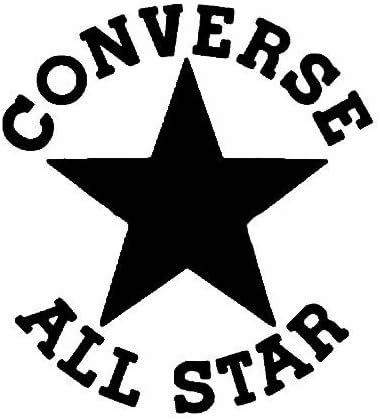 Converse All star Shoes Laces Star Hip 5.5" Diecut Vinyl Decal Sticker Car Laptop (Choose Color)