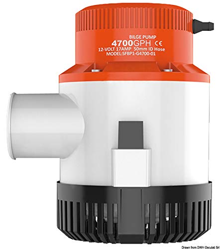 Pompe de cale immergée g4700 12v extracteur eau cale bateau cale sèche