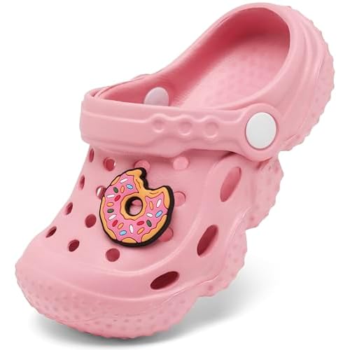 ChayChax Kid’s Garden Clogs Cute Slides Sandals Toddlers Beach Pool Shower Shoes with Non-Slip Sole