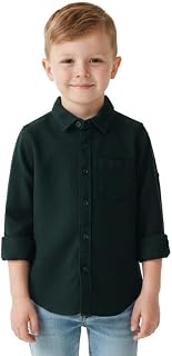 5J Style Boys Solid Full Sleeve Casual Shirt | Cotton Blend | Regular Fit | Button-Down Shirt for Kids Price In India