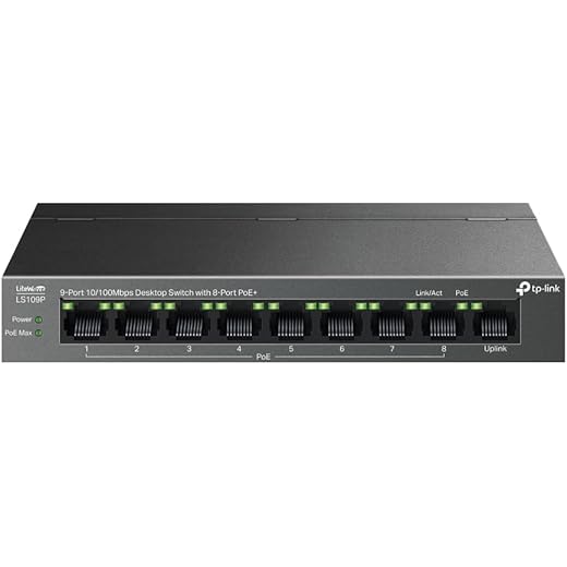 TP-Link 9-Port Ethernet Switch PoE+