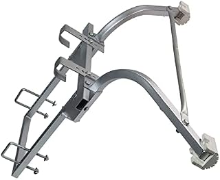 Ladder Stabilizer,Extended Ladder Stabilizer Accessory for Roof Gutter&Wall,Ladder Stand-Off Heavy Duty Steel Wing Span/Wall Ladder Standoff with Non-Slip Rubber Bottom pad(Silver Gray-Steel)
