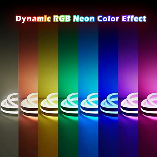 L8Star 16.4Ft Rgb Led Neon Rope Light With Remote Control, Smart Color Changing Diy Mode Neon Flex Strip Lights For Bedroom Indoors Outdoors Decor #TOP1