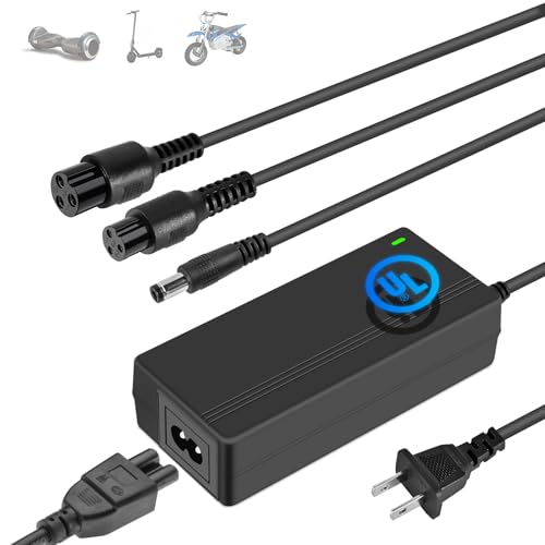 Electric Scooter Charger for Gotrax,Jetson, Razor MX350,Replacement for 24V/25.2V/25.6V/25.9V Battery Charger,UL Certified
