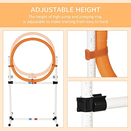 Maxcbd Outdoor 2-In-1 Dog Obstacle Training Agility Equipment Tire Jump Ring/Hurdle Bar #TOP3