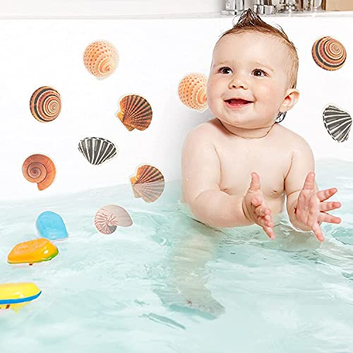 Fallaloe Non Slip Bathtub Stickers,12 Pcs Sea Creature Kids Safety Strips Strong Adhesive Sticker For Bathtub Pools Bathrooms #TOP4
