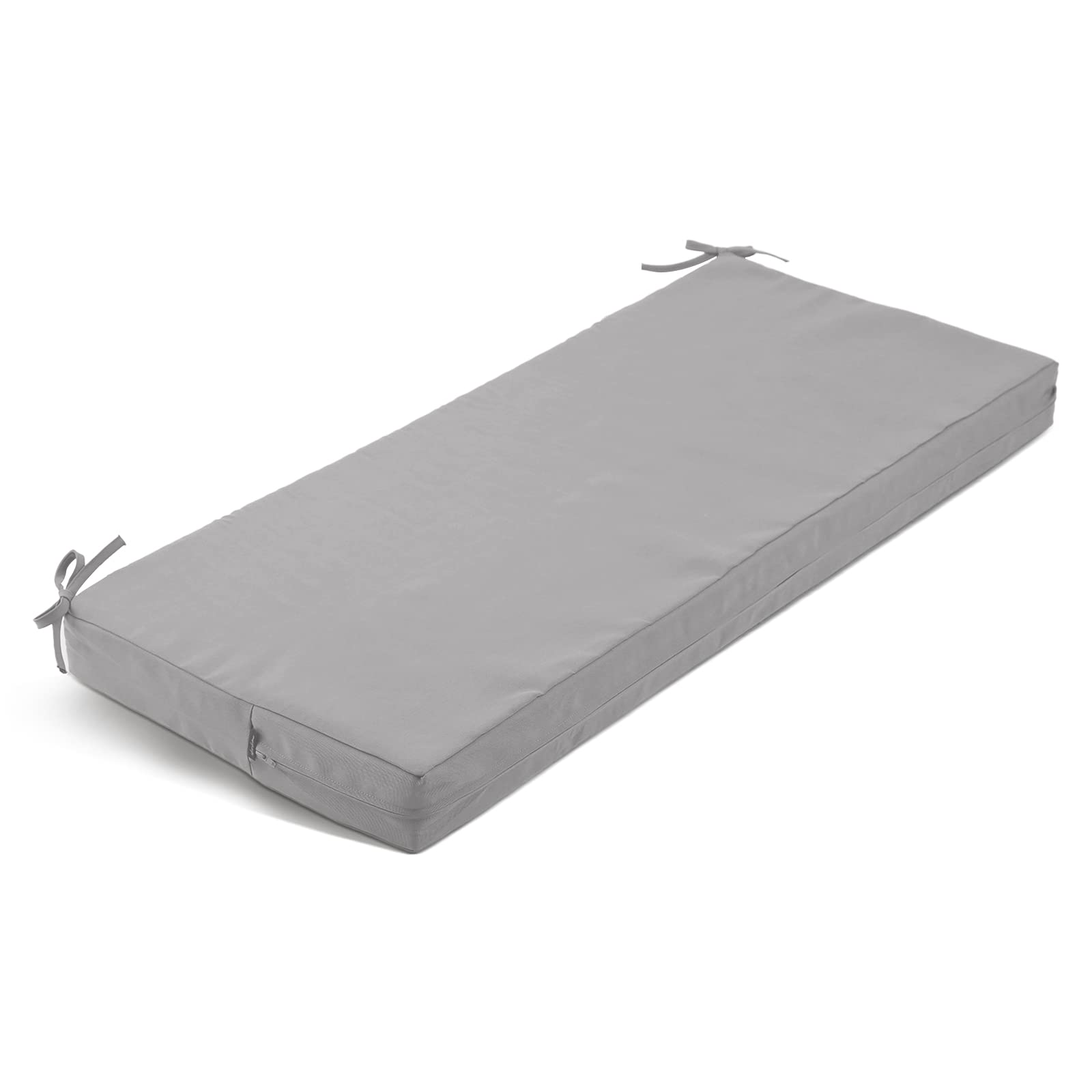 idee-home Outdoor Bench Cushion 48 inch, Patio Bench Cushion Indoor, Patio Furniture Chair Cushion Bench Pad, Porch Swing Cushion with Ties, Bay Window Seat Sofa Garden Replacement Loveseat Cushion