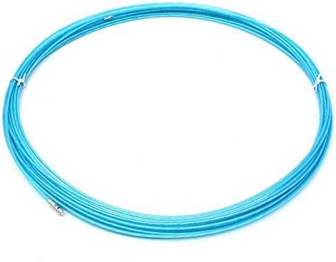 Nylon Steel Electrician Fish Tape Conduit Nylon Cable Puller with Wheel Blue Durable Quality