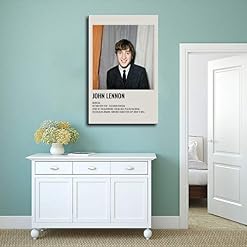 John Lennon – Poster vintage des années 90 pour chambre – Décoration murale – 30 x 45 cm – Sans cadre – Style 1 - Les Beatles, Paul McCartney, John Lennon, RIngo Starr, George Harrison John Lennon - Poster vintage des années 90 pour chambre - Décoration murale - 30 x 45 cm - Sans cadre - Style 1 – Image 4
