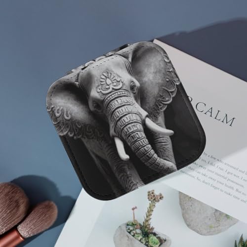 Boîte de rangement portable bijoux motif éléphant