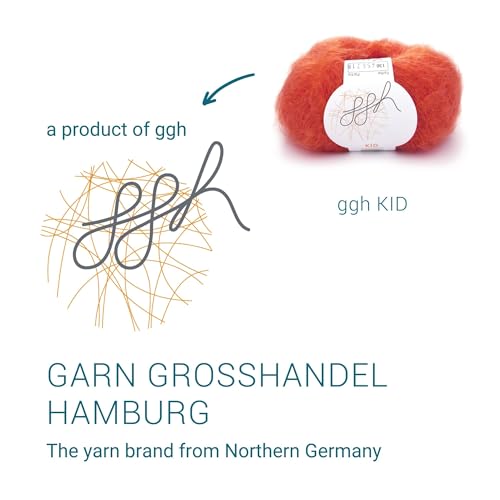 ggh Kid Box Strickwolle Kid Mohair Kapuzinerorange – Bild 6