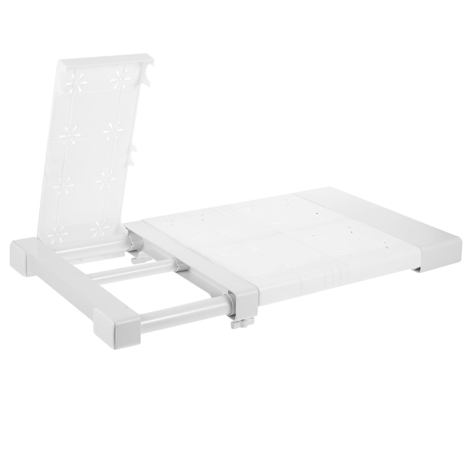 HOOTNEE Nail- Expandable Tension Shelf Closet Storage Rack Organizer Wardrobe Divider Carbon Steel Plastic