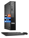 Dell Pro Micro QCM1255 Next-Gen Optiplex Mini PC (AMD Ryzen 5 8500GE (Beats Ultra 5 235T), 32GB DDR5, 256GB PCIe SSD, Radeon 740M, RJ-45, WiFi, HDMI, Display Port, Wireless KB & Mouse, Win11Pro)