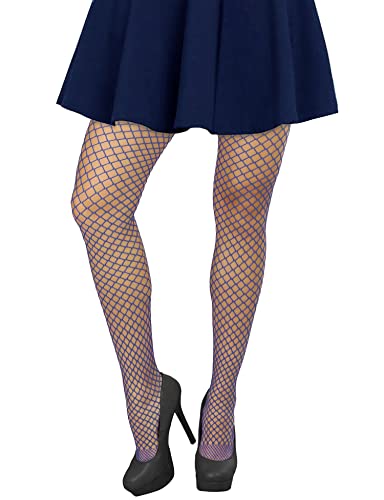Image of Lastclream High Waisted Fishnet Tights for Women Sexy Fishnets Stockings Full Footed Fishnet Sheer Pantyhose Plus Size