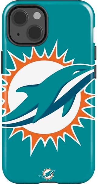 Skinit Impact Phone Case Compatible with iPhone 14 - Officially Licensed NFL Miami Dolphins Large Logo Design
