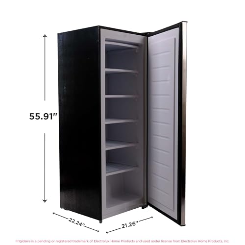 Image of Frigidaire EFRF694, 6.5 cu ft, Upright Freezer, Platinum Series, Stainless steel