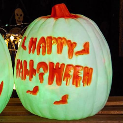 Lanterne Halloween LED avec son et lumière décorative pour table et jardin - 2