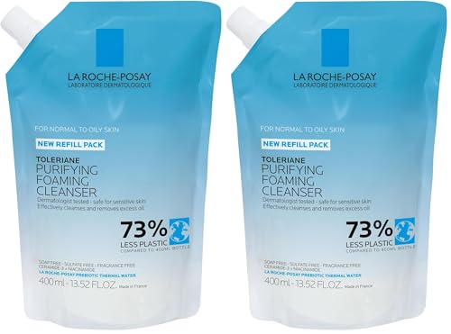 La Roche-Posay Toleriane Purifying Foaming Cleanser 13.52oz (Pack of 2)