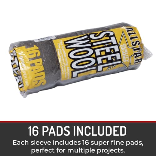 Image of Hi-Tech 74016 Fine 0000 Steel Wool - 16 Pads, Perfect for Buffing, Polishing, and Matte Finish Transformations