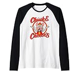 chuck e. cheese vintage magical logo maglia con maniche raglan