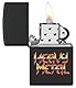 Zippo Sturmfeuerzeug - Heavy Metal, Black Matte, Color Image - Nachfüllbar - Wiederverwendbar - Windfestes Design - Geschenkbox - Made in USA
