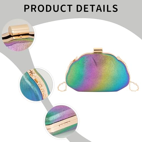 Image of Women Seashell Evening Bag Purse Mermaid Chain Strap Clutch Handbag Shoulder Bag | Seashell