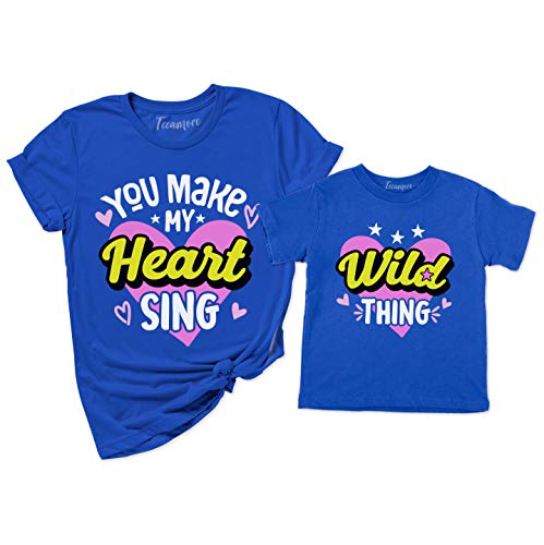 You Make My Heart Sing Wild Thing Mother's Day Mommy and Me Matching Mom Kids T-Shirt Gift2