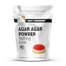 Its Just Agar Agar Powder - Vegan Gelatin Substitute, Plant Based, Non-GMO, Unflavored - 6oz