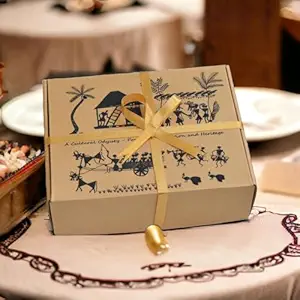 Royal Bee Brothers | Veenapani- Festive Organic Gift Hamper | Diwali Gift Hamper| An exquisite collection of diverse forest honey varieties | Organic Gift Hamper for Corporate Giftings | Festive Gift Box (L1)