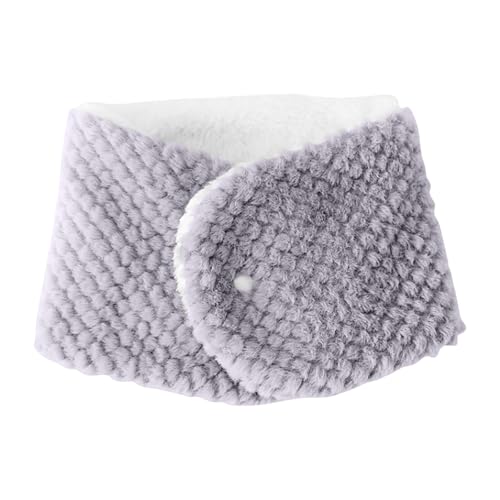 Winter Scarf Neck Warmer Gaiter Women Cold Weather Button Knit