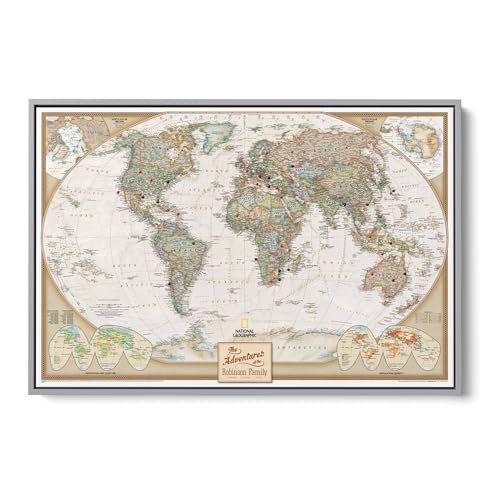 Push Pin Travel Maps Executive World