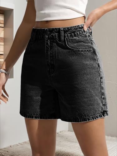 Image of Nifty Women's Denim Stretchable Relaxed Fit Shorts|| Back Pocket Bow Tie Detail