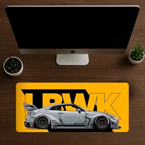 Image of Moto Edition Desk Mat 23x11 Inch - Racing-Themed Keyboard & Mouse Pad for Office, Home & Gaming | Non-Slip Rubber Base, Waterproof Surface, Supercar & Bike Inspired Table Mat (Urban Racer)