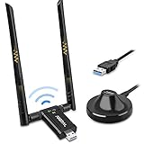 Aigital Adaptador WiFi USB 1750Mbps, Antena WiFi Dongle 5G&2