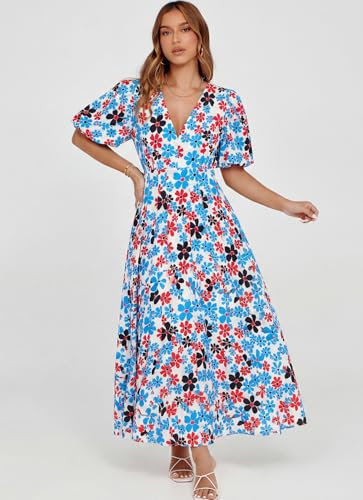 Image of Sissyaki Women's Floral Maxi Dress 2026 Summer Spring Wedding Guest Dress