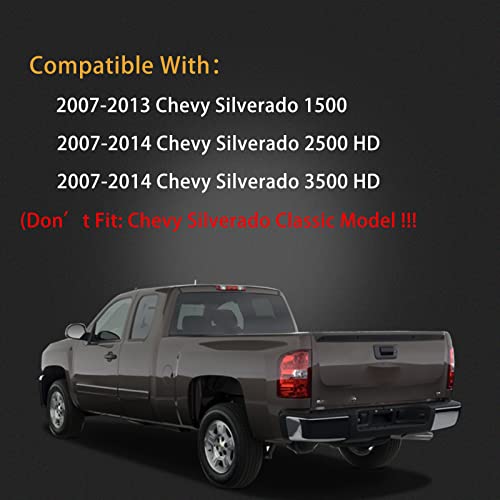 Mikafex Left Driver Side Rear Tail Light Assembly Compatible With 2007-2013 Chevy Silverado 1500 2500 3500 Rear Right Taillight Tail Lamp Brake Lamp With Bulb Inside And Wiring Harness #TOP5