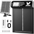 Automatic Chicken Coop Door Solar Powered with Timer/Light Sensor, Solar Chicken Coop Door Anti-Pinch, Aluminum Alloy Chicken Door | Larger Solar Panel | Higher Capacity Battery | 20M Remote Control