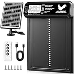Automatic Chicken Coop Door Solar Powered with Timer/Light Sensor, Solar Chicken Coop Door Anti-Pinch, Aluminum Alloy Chicken Door | Larger Solar Panel | Higher Capacity Battery | 20M Remote Control
