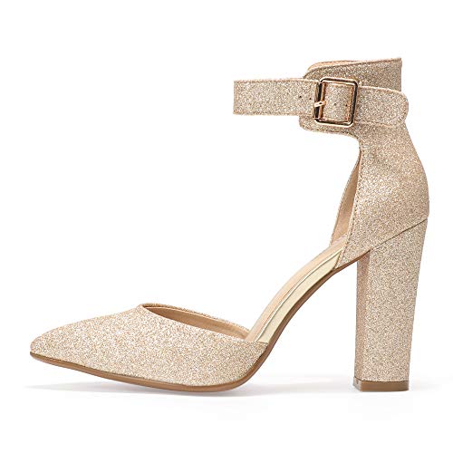 IDIFU-Womens-IN4-Pedazo-High-Block-Heels-Pumps-Pointed-Closed-Toe-Ankle-Strap-Dress-Wedding-Shoes