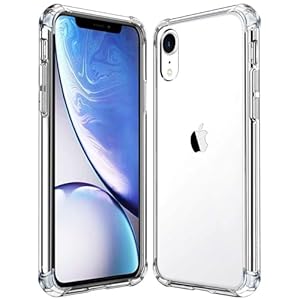 Hually Hoesje compatibel met iPhone XR (6,1 inch), ultraslank transparant XR-hoesje met krasbestendige harde achterkant van polycarbonaat en schokbestendige zachte TPU-bumperhoes voor iPhone XR –