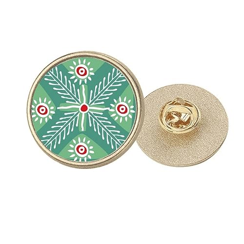 Broche ronde en métal doré pour sublimer une tenue trop simple