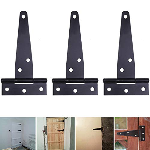 Dobradiças de porta de celeiro DoitOOL 4 peças com revestimento de zinco, dobradiças de porta de gal