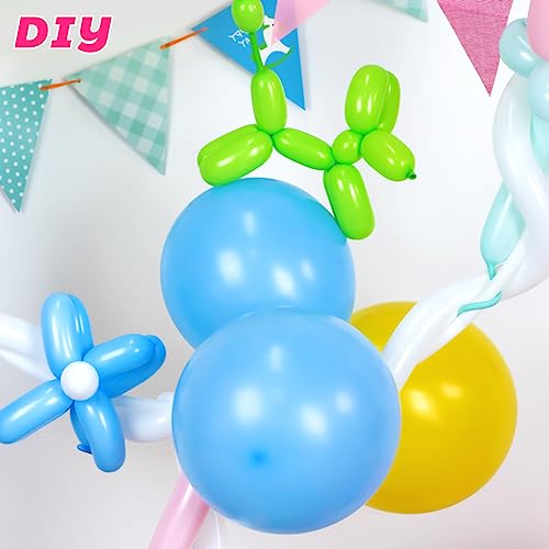 image for MCPINKY 140PCS Balloons Assorted Colors, 12 Inch Rainbow Balloons Part