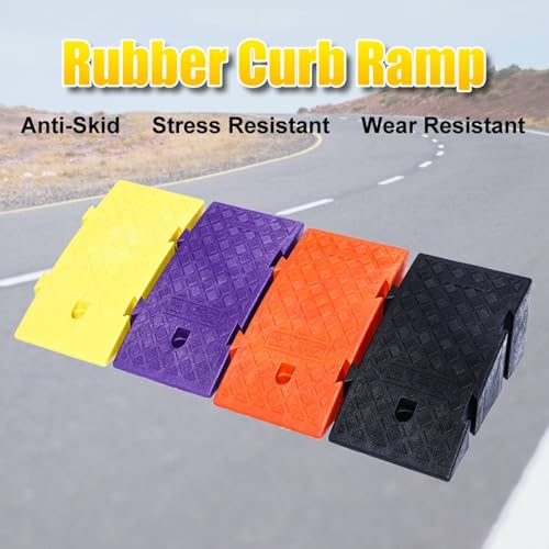 Rampa portátil de plástico para bordillo 7.5 in negro miniatura 4