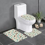 Alta absorción de agua: los juegos de alfombras de baño Happy Walking Kitty están hechos de microfibra suave y esponjosa que no deja que el agua gotee en el suelo cuando salgas de la bañera para ducharte o prepararte junto al fregadero, lo que hace que la alfombra se seque rápida y limpiamente