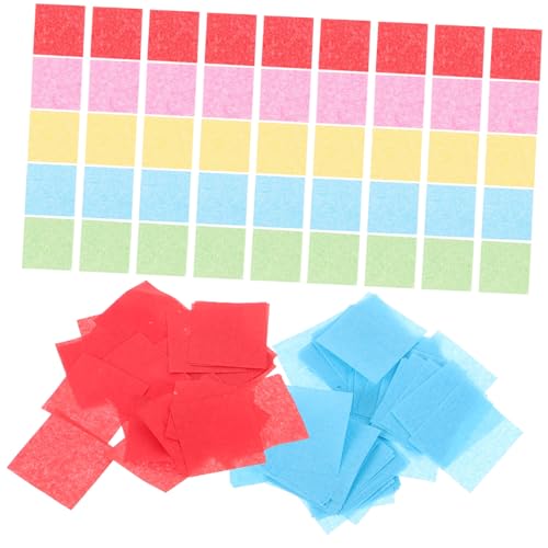 DOITOOL 1Bag Rainbow Tissue Paper Squares Decorative Paper for Crafts Scrapbooking Party Decorations and Creative Art Projects