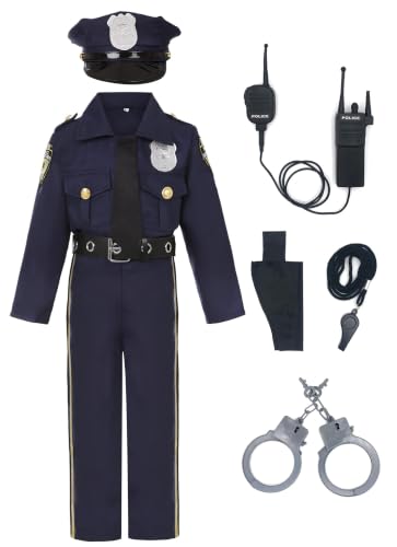 Disfraz Infantil de Policía Deluxe para Halloween miniatura 2